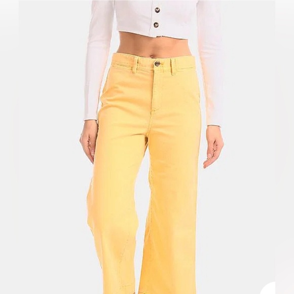 Gap High Rise Wide Leg Cropped Jeans - Picture 2 of 9